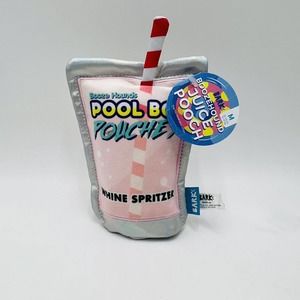 Bark Box M Boozehound Juice Pooch Plush Dog Toy Pool Boy Pouches Whine Spritzer